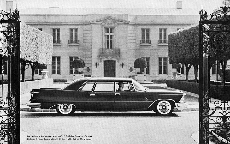 1958 Chrysler Imperial Ghia Limousine Brochure Page 1
